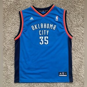 Oklahoma City Kevin Durant 35 Thunder Jersey Youth XL Blue NBA Basketball